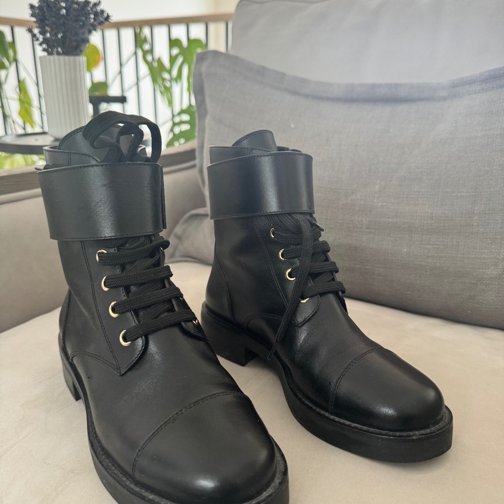 Louis Vuitton combat boots